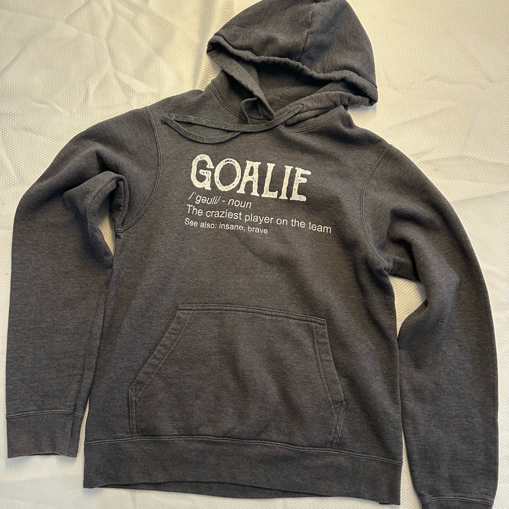 Gray GOALIE Hoodie for Men